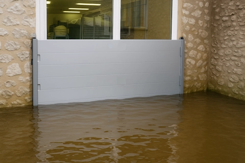 Batardeau pour porte, protection anti inondation.