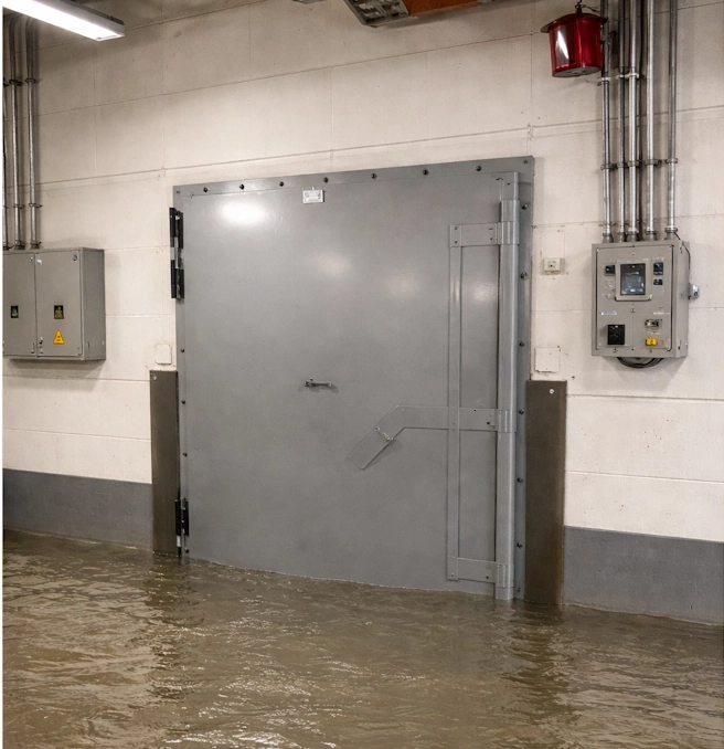 Porte étanche à l'eau contre les inondations